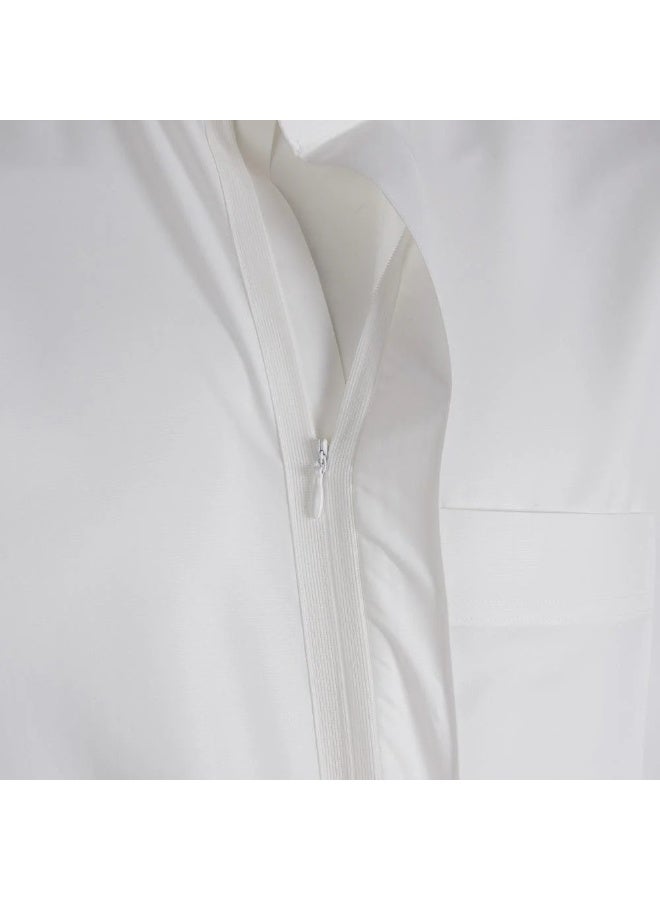 الأصيل ثوب الأصيل رسمي رجالي - سحاب أمامي – ياقة حلق – أكمام سادة - Image 4